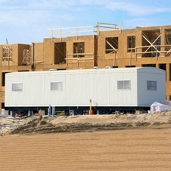 we can have construction trailers delivered to your site within a few days of your order